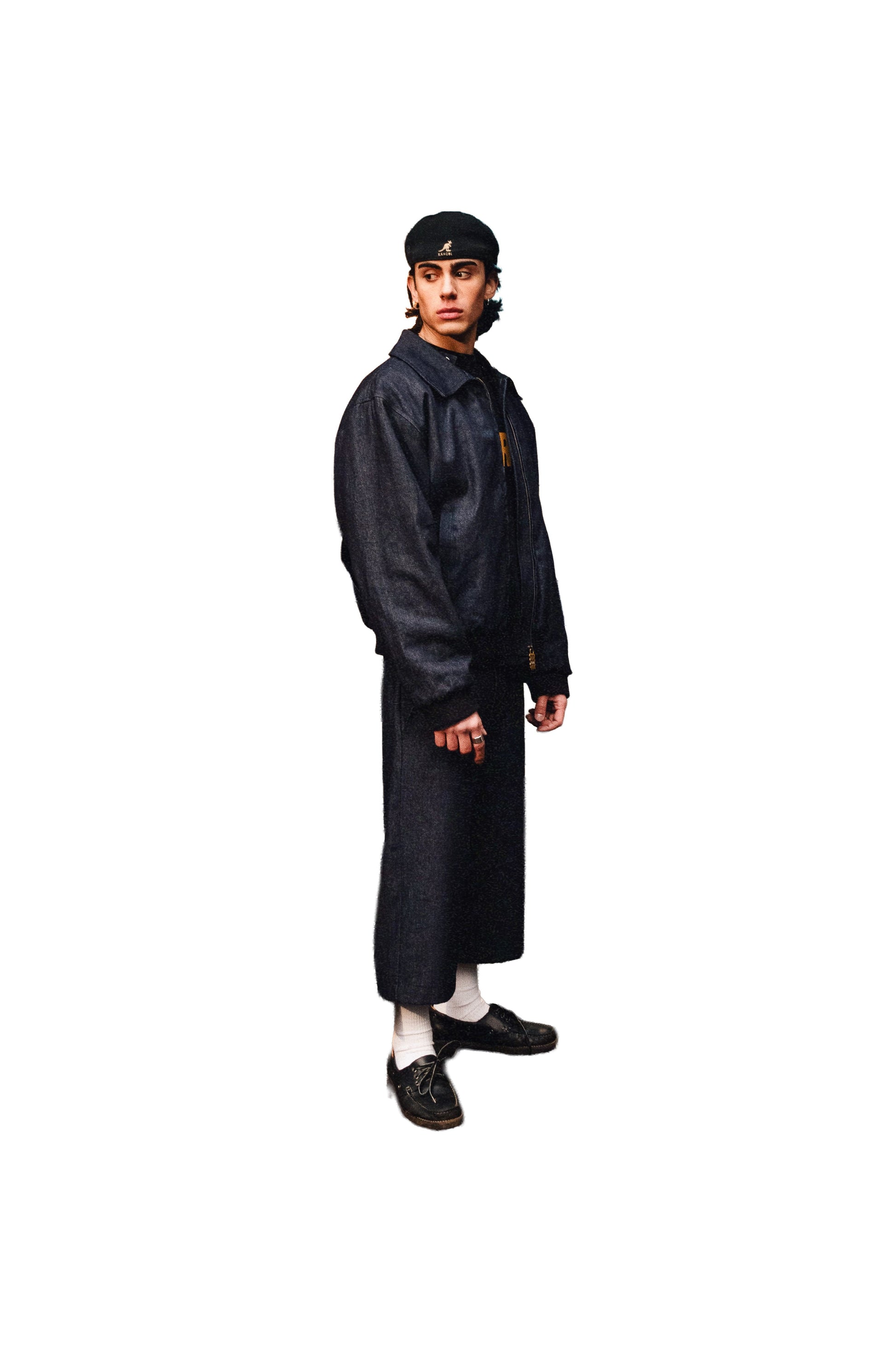 SÉCURITÉ RAW DENIM BOMBER JACKET || 1969 FOLLEMENTE