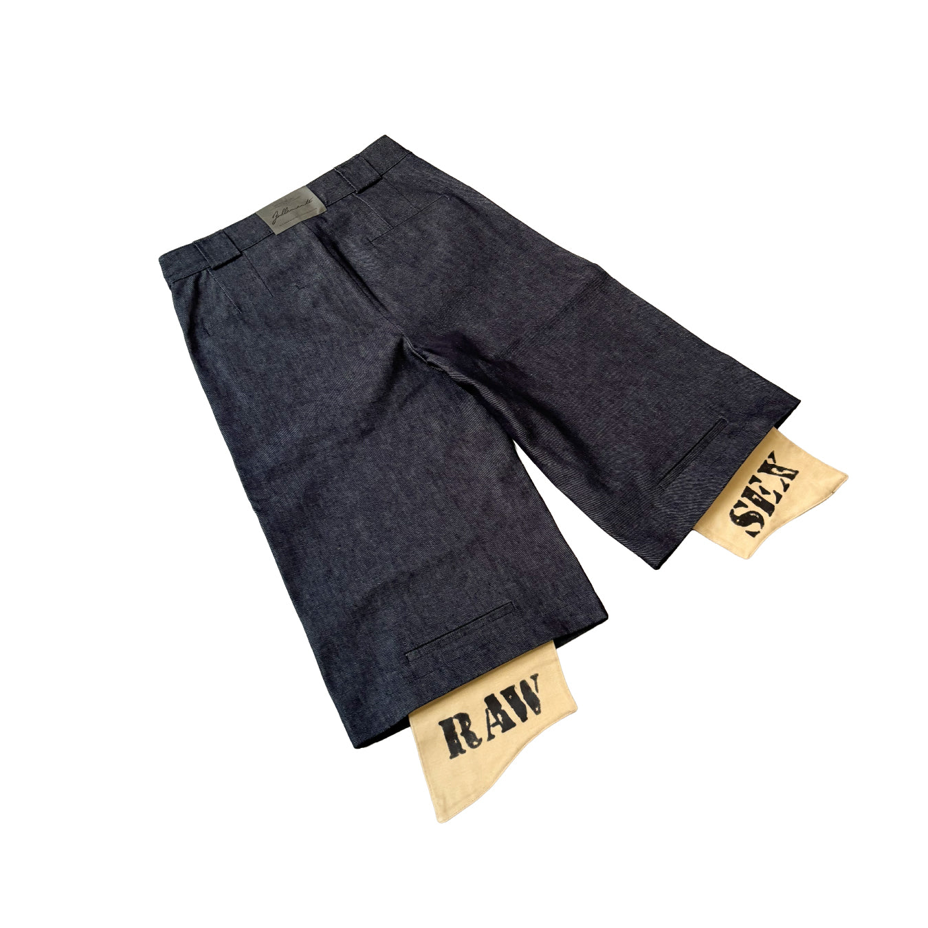 SMOKED INDIGO RAW DENIM JORTS || "RAW SEX" LIMITED EDITION