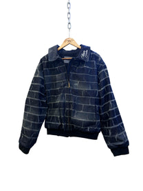 "RAW BRICK" SÉCURITÉ RAW DENIM BOMBER JACKET CUSTOM || 1969 FOLLEMENTE